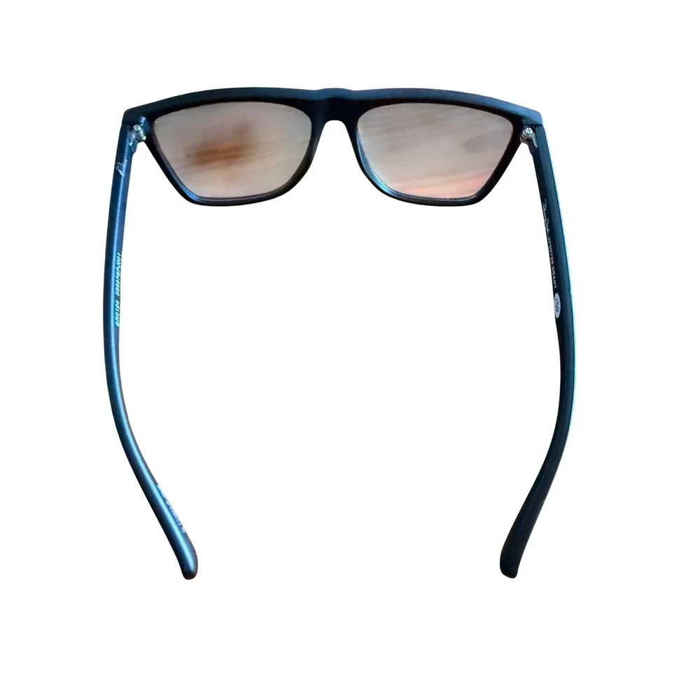Panama Jack x Foster Grant r50 Sunglasses Matte Black Yellow Tint Lenses Unisex